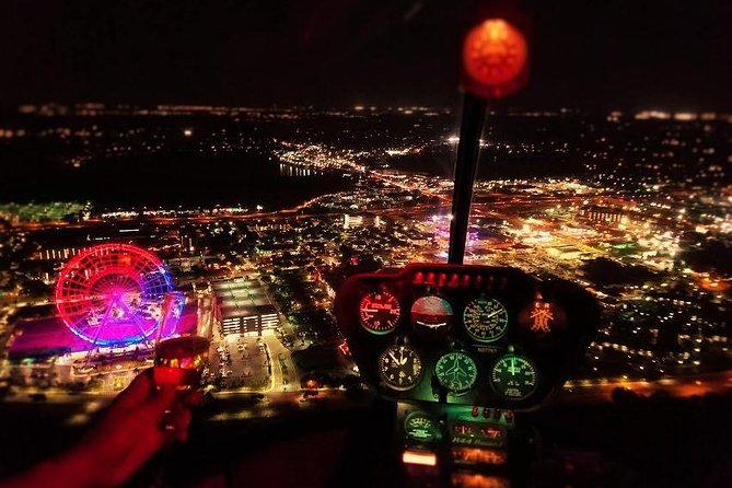 Helicopter Night Ride in Orlando Parks and Downtown (31-48miles)