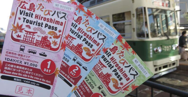 Hiroshima: 1, 2 or 3 Day Tourist Travel Card