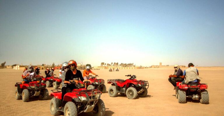 Hurghada: Desert Quad Bike Camel Ride With Optional Gopro
