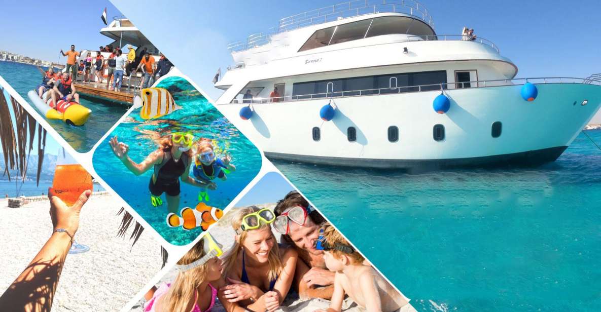 1 hurghada eden island sirene vip boat snorkeling trip Hurghada: Eden Island Sirene VIP Boat Snorkeling Trip