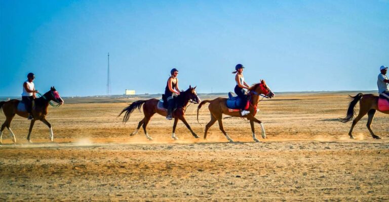 Hurghada: Sunrise Sea & Desert Horse Ride W Opt Breakfast
