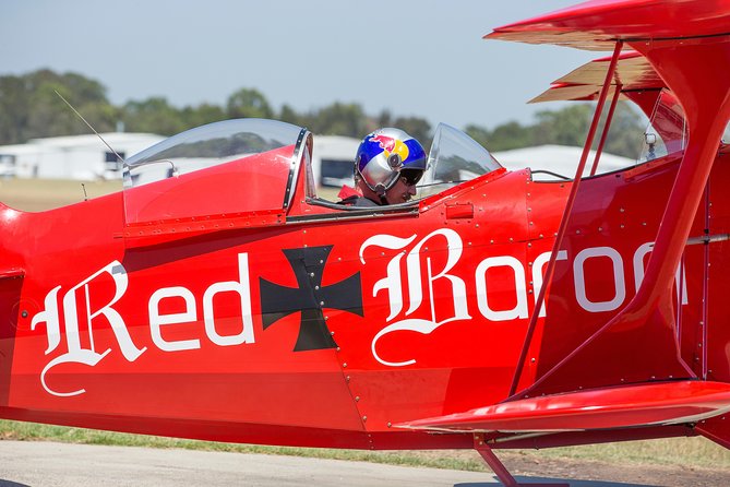 Intense Aerobatic Experience in the Open Canopy Red Baron Pitts Special