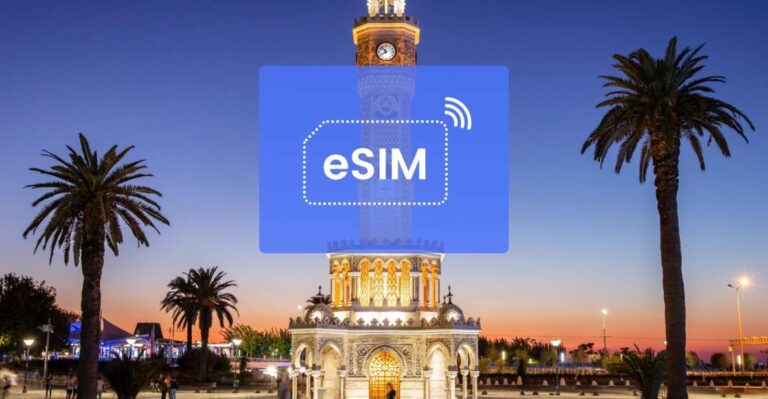 Izmir: Turkey (Turkiye)/Europe Esim Roaming Mobile Data Plan