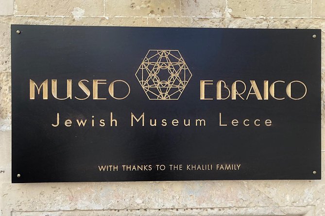 1 jewish museum lecce 45 minutes private guided tour Jewish Museum Lecce - 45 Minutes Private Guided Tour