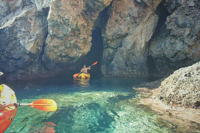 Kayak and Snorkeling Excursion at Maro Cerro Gordo Cliffs