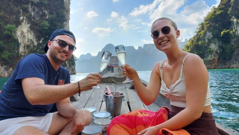 Khao Lak: Cheow Lan Lake Romantic Sunset Cruise With Drinks