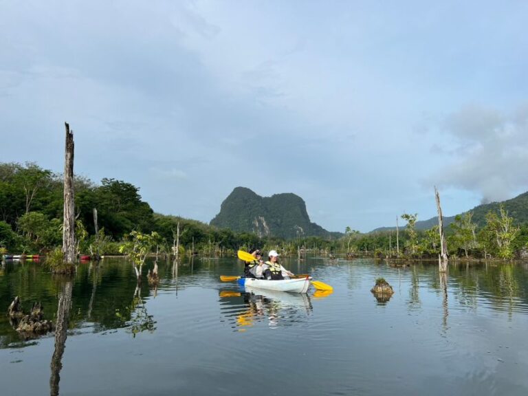 Krabi: Kayaking at Klong Nam Sai, Elephant Bathing & Feeding