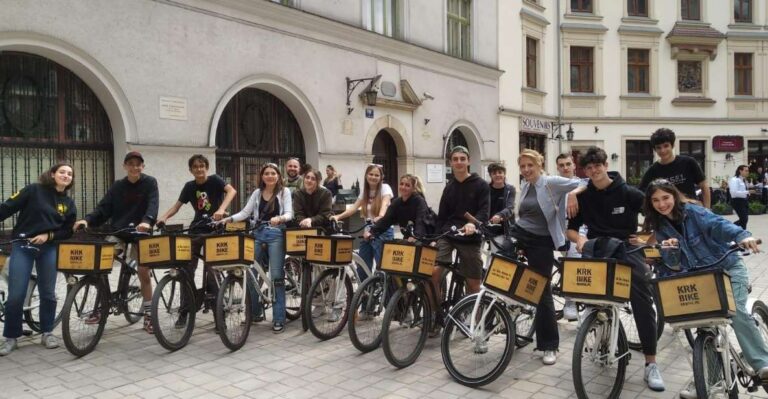 Krakow: Full Tour, Old Town and Jewish Quarter Bike Tour