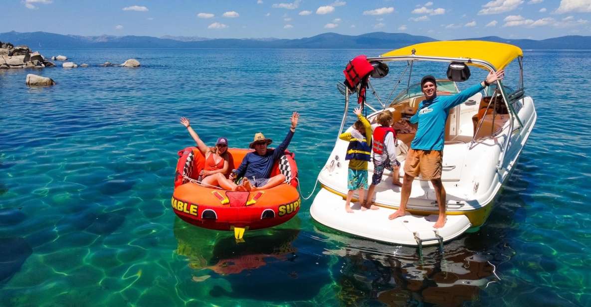 1 lake tahoe private customizable cruise with watersports Lake Tahoe: Private Customizable Cruise With Watersports