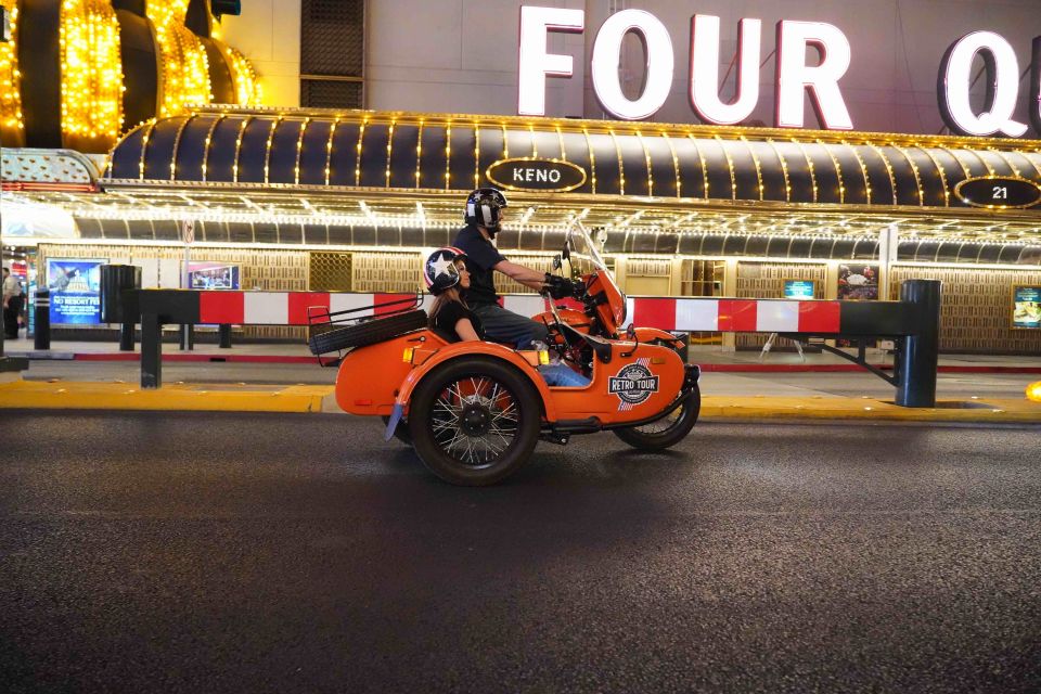 1 las vegas glittering nightlife evening sidecar tour Las Vegas: Glittering Nightlife Evening Sidecar Tour