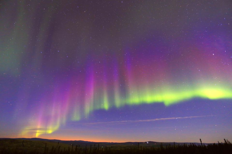 Late Night Yurt Dinner and Northern Lights