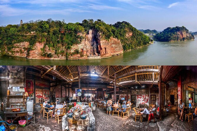 Leshan Buddha Panda Base or Old Tea House Private Day Tour