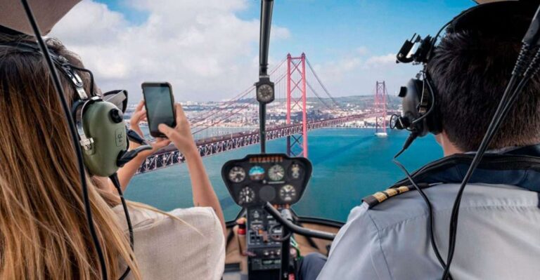 Lisbon: Helicopter Ride, Boat Trip, & Old Town Walking Tour