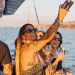 1 lisbon sunset catamaran tour with music and drink Lisbon: Sunset Catamaran Tour With Music and Drink