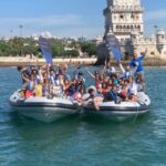 1 lisbon sunset speedboat tour with complimentary drink Lisbon: Sunset Speedboat Tour With Complimentary Drink