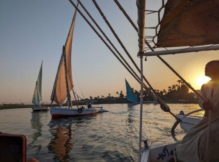 Luxor: Felucca’s Private Sunset Ride on The Nile River