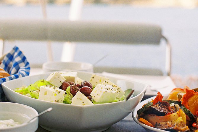Luxury Catamaran Cruise From Athens With Traditional Greek Meal and BBQ