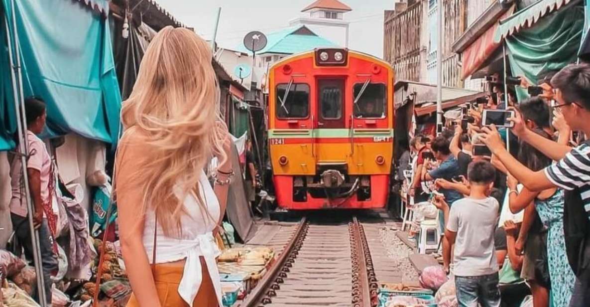 1 maeklong railway floating market tour Maeklong Railway & Floating Market Tour