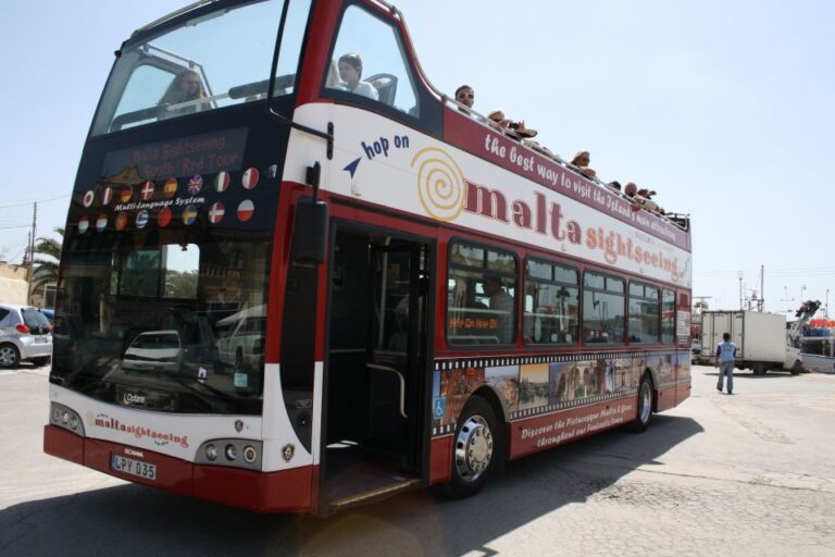 Malta: Hop-On Hop-Off Bus Tours