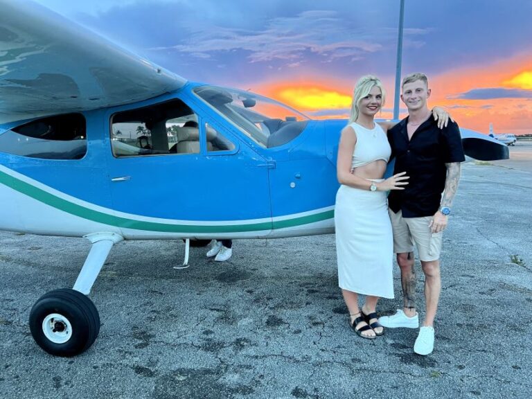 Miami: 50-Min Sunset Airplane Tour