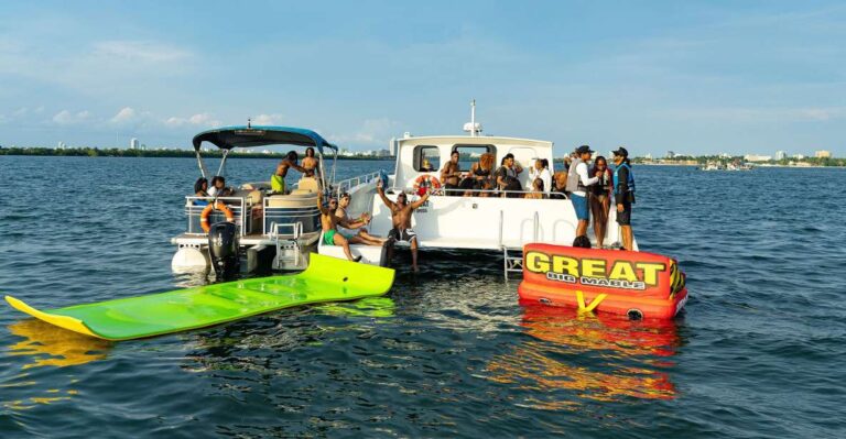 Miami: Day Boat Party With Jet Skis, Drinks, Music & Tubing