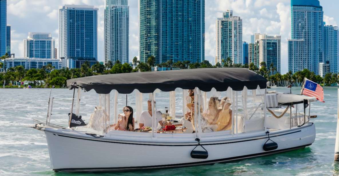 1 miami luxury e boat cruise with wine and charcuterie board Miami: Luxury E-Boat Cruise With Wine and Charcuterie Board