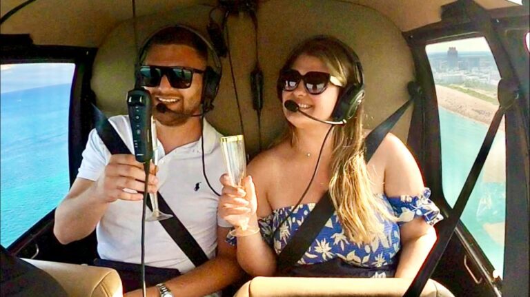 Miami: Private Romantic Helicopter Tour With Champagne