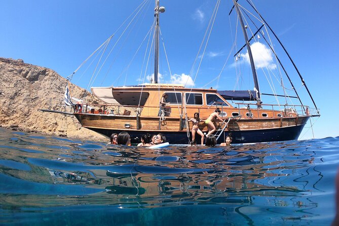 Mykonos Sail Cruise to Delos&Rhenia, Bbq&Drinks, Optional Delos Tour & Transfer