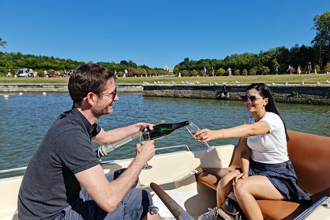 NEW Versailles Golf Cart Guided Tour Romantic Small Boat Escape With Champagne