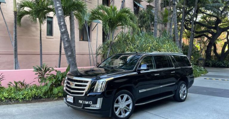 Oahu: Honolulu Airport Private by Escalade SUV