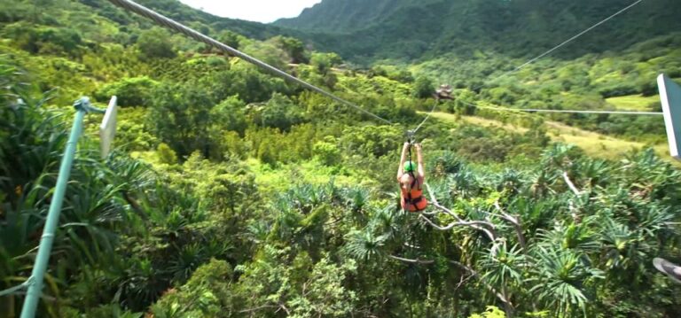 Oahu: Kualoa Jurassic Valley Zipline Tour