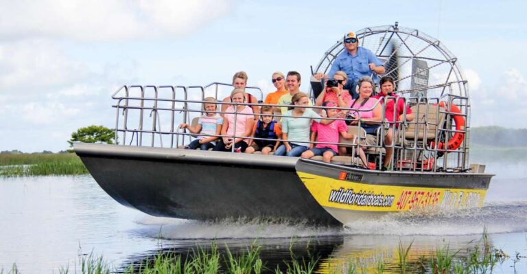 Orlando: Wild Florida Airboat Ride With Transport & Lunch