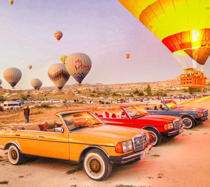 Ortahisar: Balloon Ride by Classic Car in Cappadocia