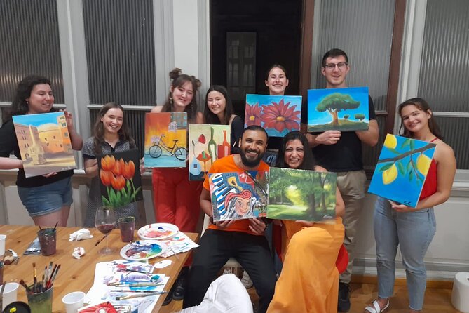 Paint & Wine Experience in Piazza Navona