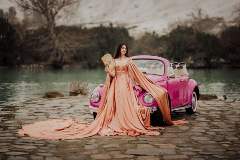 Pamukkale Travertine Photoshoot With Flying Dress