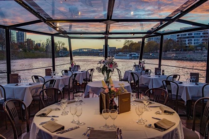 1 paris seine river gourmet dinner cruise with champagne Paris Seine River Gourmet Dinner Cruise With Champagne