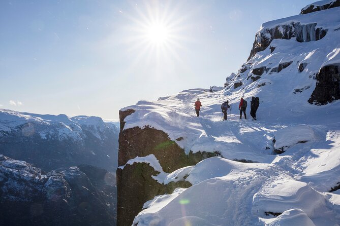 1 preikestolen winter hike Preikestolen Winter Hike