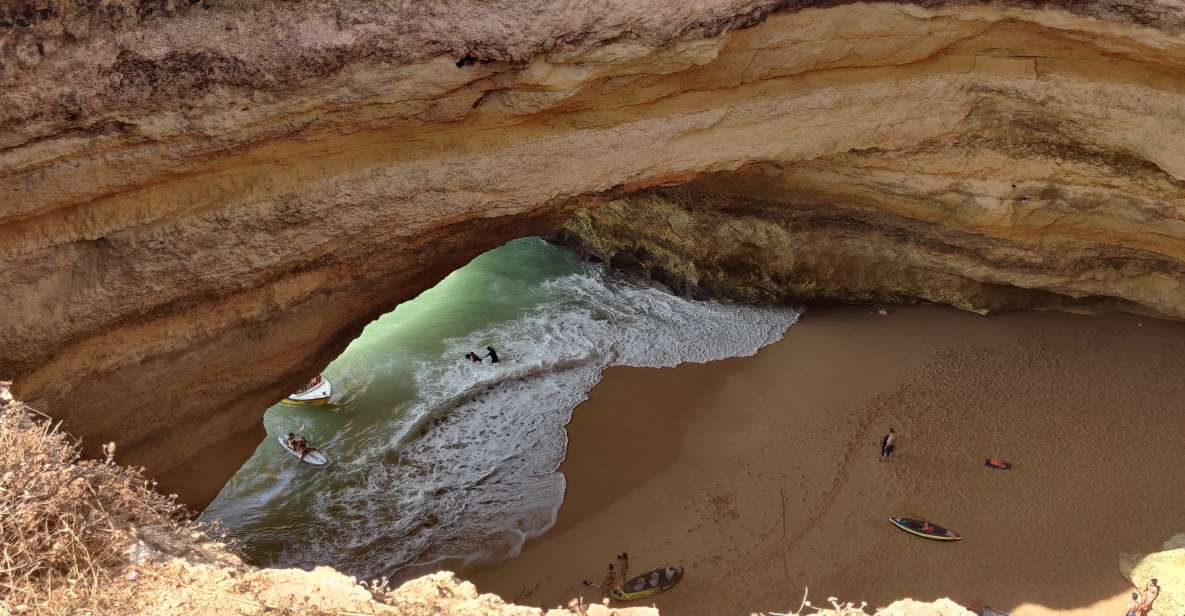 Quarteira: Benagil Cave Guided Catamaran Day Cruise & Drink