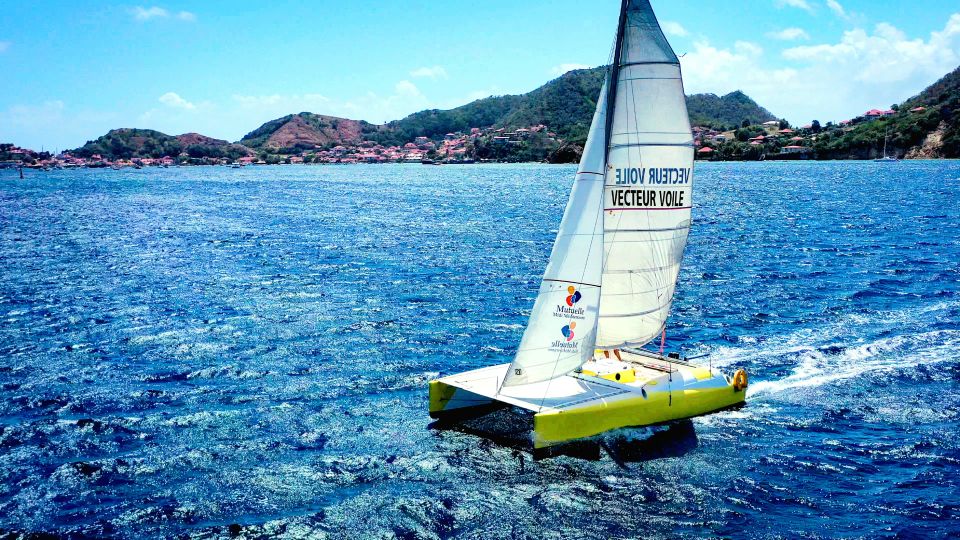 1 sailing catamaran in la baie des saintes Sailing Catamaran in La Baie Des Saintes