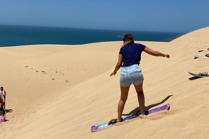 Sandboarding ( Sand Surfing ) in Agadir