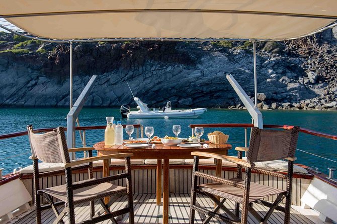1 santorini caldera sunset traditional cruise with meal and drinks Santorini Caldera Sunset Traditional Cruise With Meal and Drinks