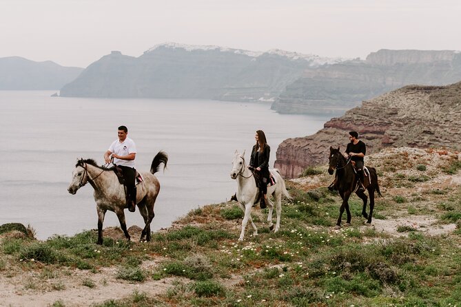 Santorini: Horse Riding on the Caldera Cliff