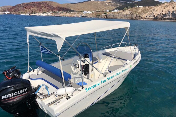 Santorini: License Free – Boat Rental “AELIA”