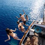 1 santorini sunset dinner cruise including nea kameni visit Santorini Sunset Dinner Cruise Including Nea Kameni Visit