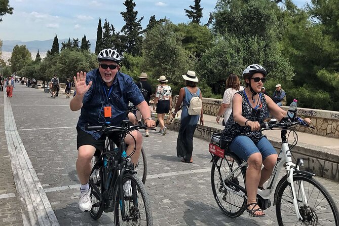 Shore Excursion to Athens Monuments With Street Food by Electric Bike