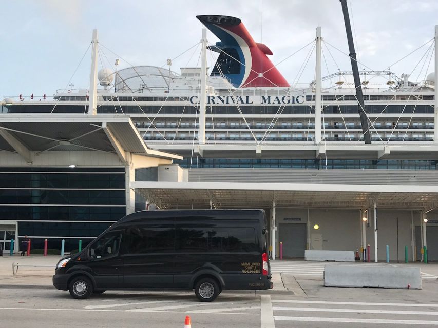 1 shuttle miami airport hotel to miami port or hotel Shuttle Miami Airport/Hotel to Miami Port or Hotel 14pax