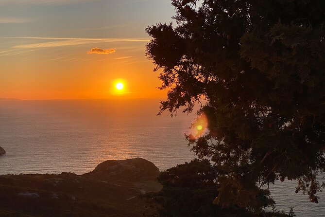 1 small group hiking sunset in monolithos Small Group Hiking Sunset in Monolithos