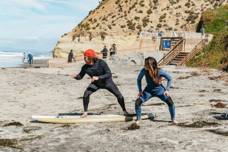 Solana Beach: Private Surf Lesson With Board and Wetsuit