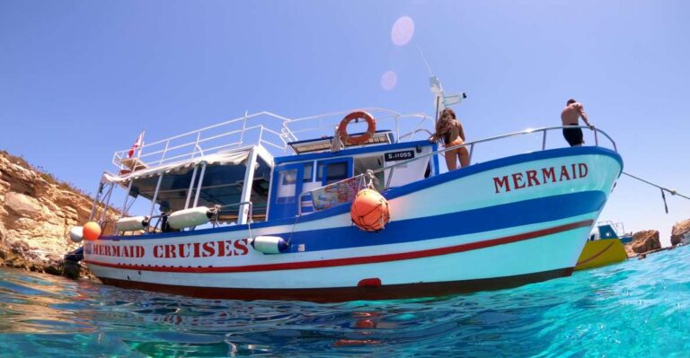 St Paul’s Bay: Comino, Blue Lagoon, Gozo, & Caves Boat Tour