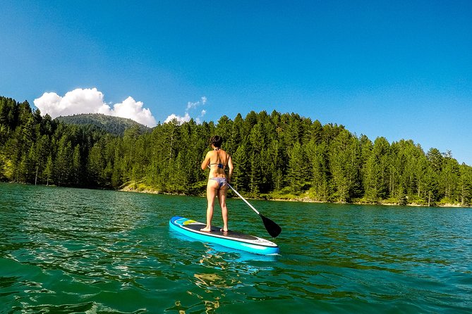 Stand Up Paddling at Aoos Spring Lake in Metsovo